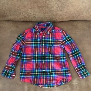 NWOT Polo by Ralph Lauren Kids Plaid Button Down Shirt - Red, Blue, Green